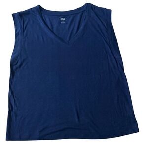 a.n.a Womens American Navy V-Neck Muscle Tank Top ADDNS1021N1CUGG Size M NWT